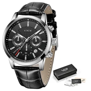 QuartzChrono Pro - Relógio Masculino Casual á Prova d'Água