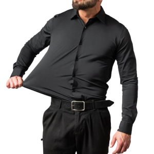 Flexi Form - Camisa Social Elástica de Manga Longa