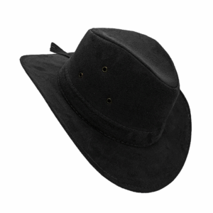Chapéu Boiadeiro C/ Três 3 Furos Camurça Boiadeiro Preto