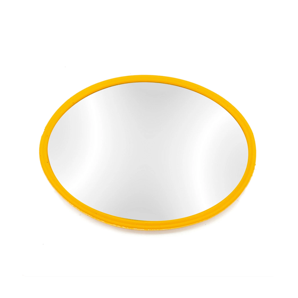 Espelho Oval Amarelo P/ Oferenda Pequeno De Bolso
