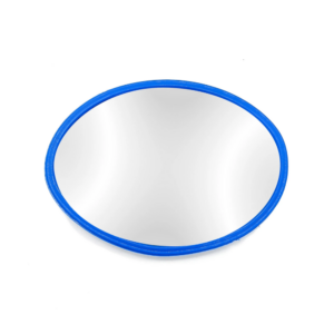 Espelho Oval Azul P/ Oferenda Pequeno De Bolso