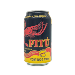 Pinga Cachaça Aguardente De Cana Adoçada Lata 350ML Pitú