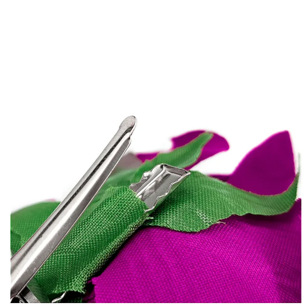 Presilha Rosa Flor Roxa De Cabelo Para Pombagira E Cigana - Imagem 4