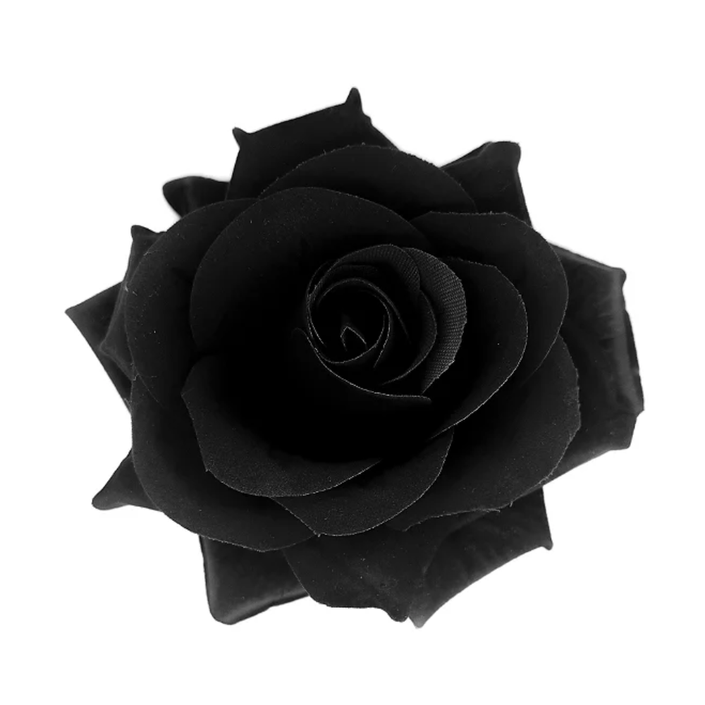 Presilha Rosa Preta Flor De Cabelo Para Pombagira E Cigana