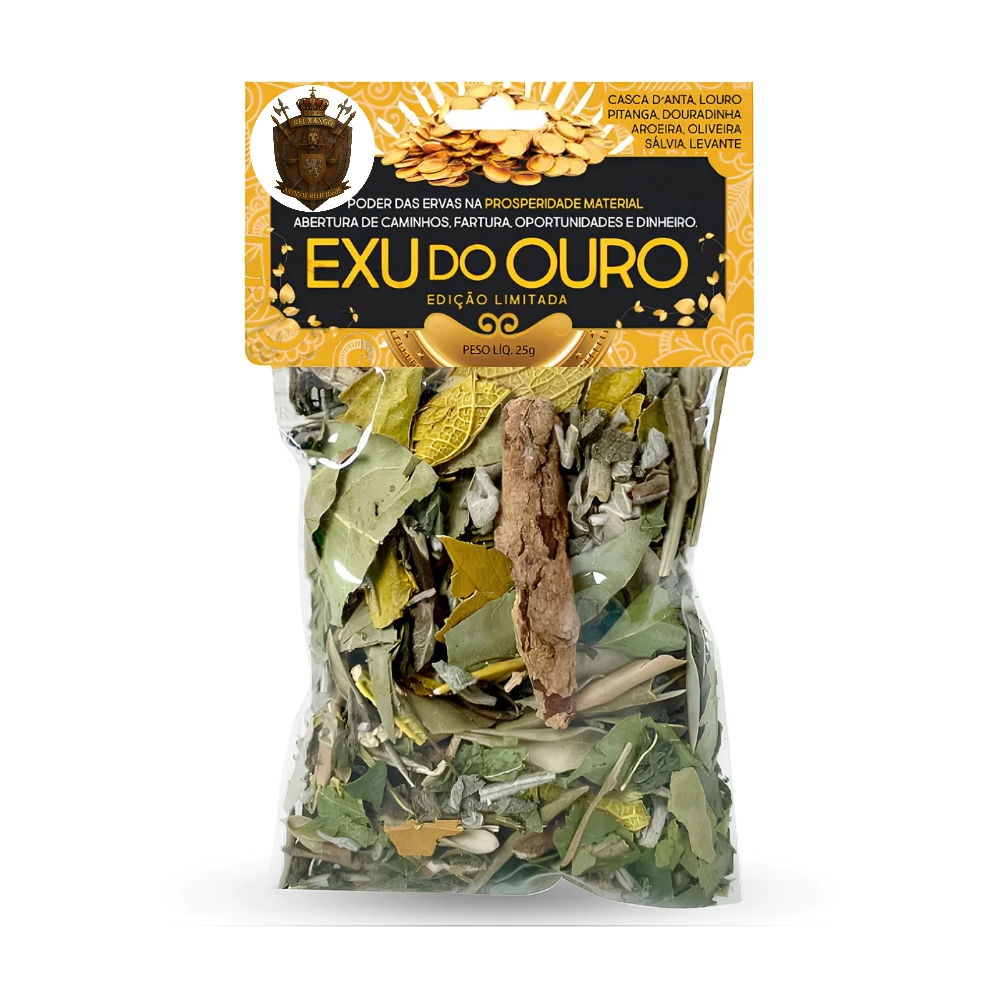Banho Erva Seca Premium 25G Exú Do Ouro