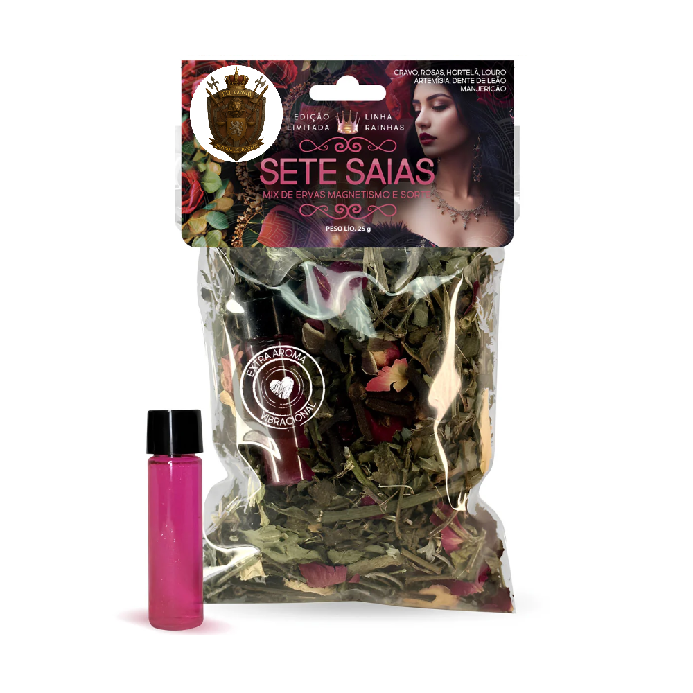 Banho Erva Seca Premium 25G Pombagira Sete 7 Saias