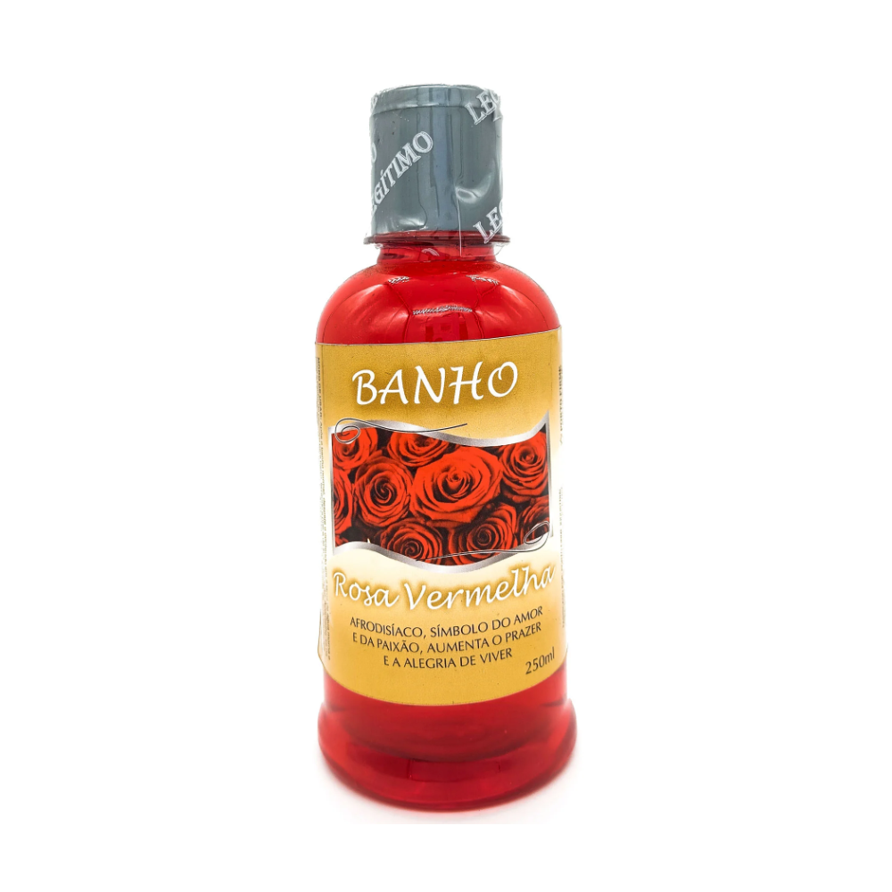 Banho Líquido 250ML Rosa Vermelha
