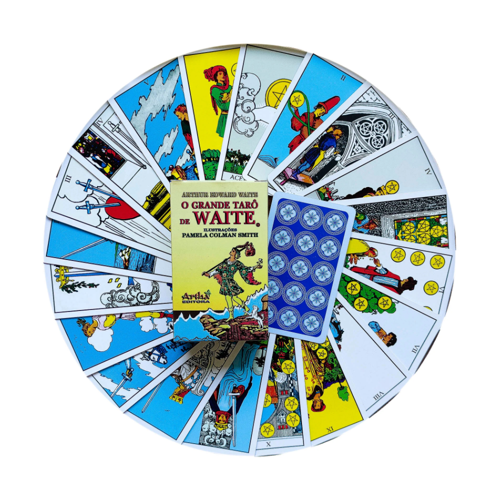 Tarot Arcanos Maiores Waite Com 22 Cartas Plásticas + Manual - Imagem 2