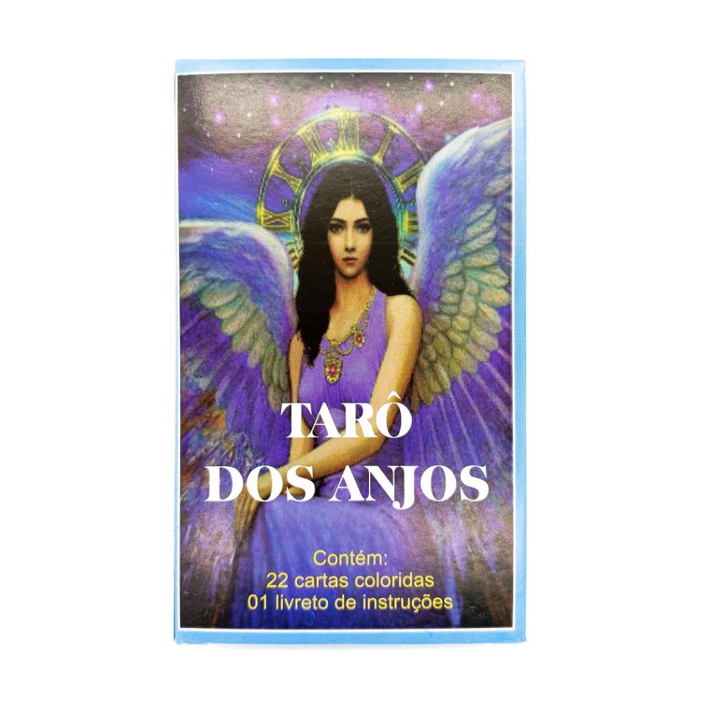 Baralho Tarô Dos Anjos C/ 22 Cartas Arcanos Maiores + Manual