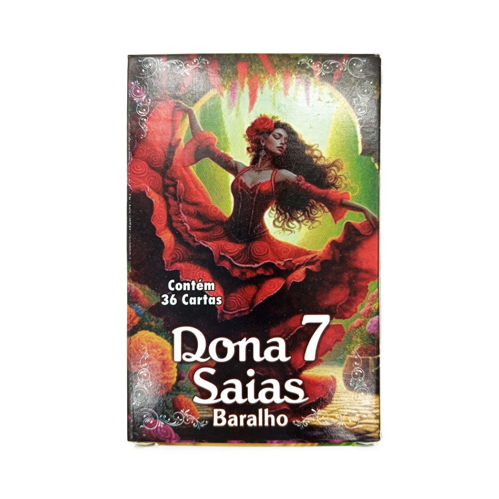 Baralho Tarot Dona Sete Saias Com 36 Cartas + Manual