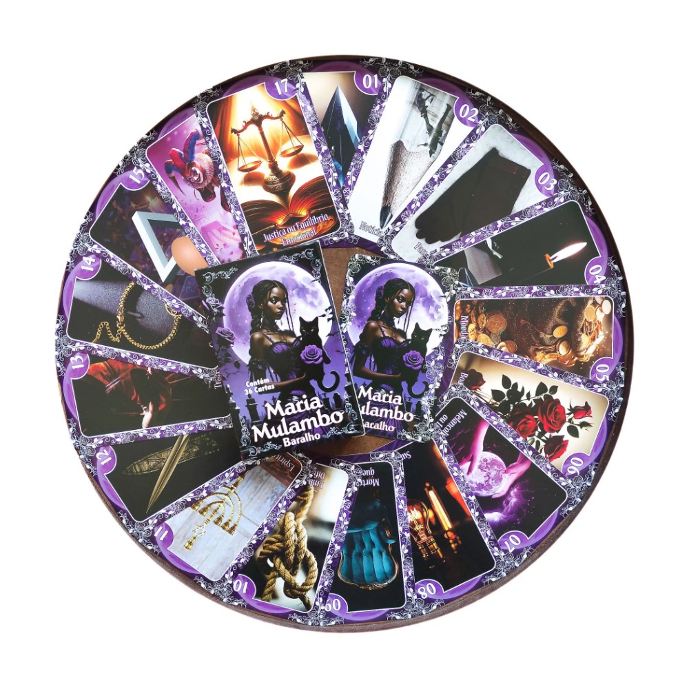 Baralho Tarot Pombagira Maria Mulambo C/ 36 Cartas + Manual - Imagem 2