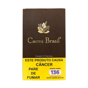 Charuto Cacau Brasil Caixa 5Un Marrom Chocolate