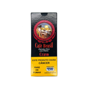 Charuto Fino C/ Piteira Café Brasil Cigarrilha Caixa 5Un Cravo