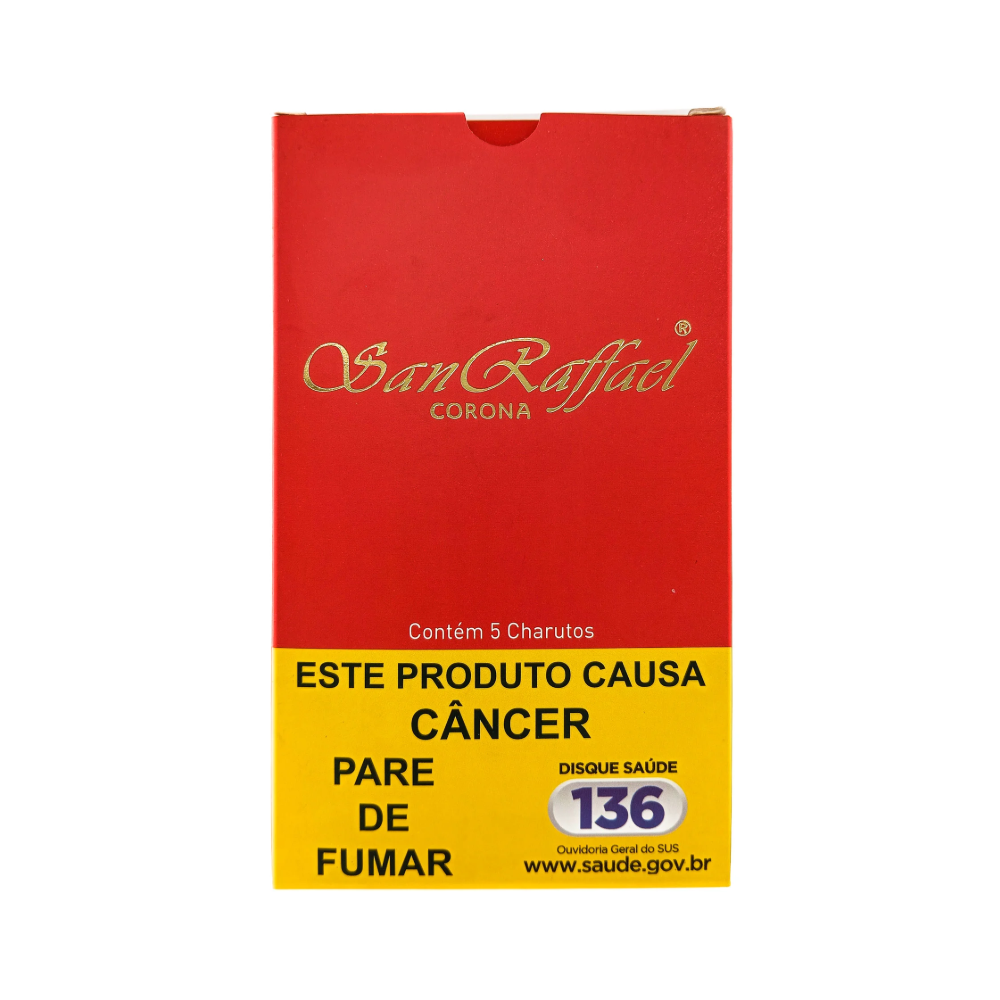 Charuto San Raffael Caixa 5Un Vermelho Tradicional Natural