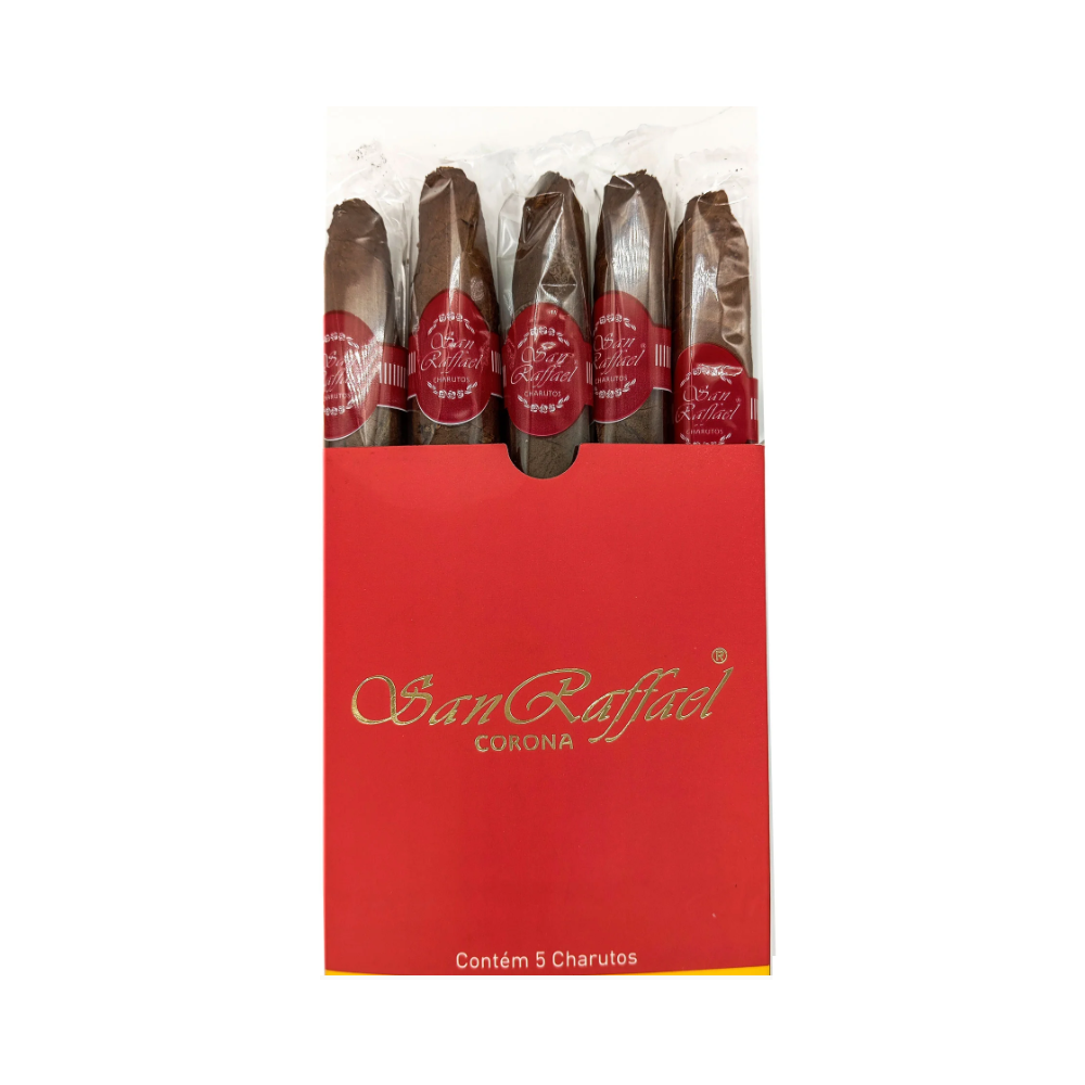 Charuto San Raffael Caixa 5Un Vermelho Tradicional Natural - Imagem 2