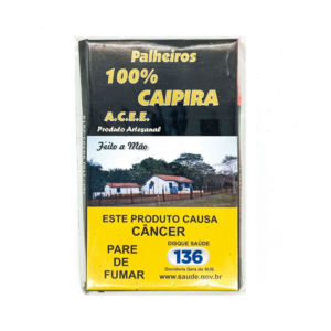 Cigarro De Palha Caipira Palheiro Extra Fino 10Cm Maço 10Un