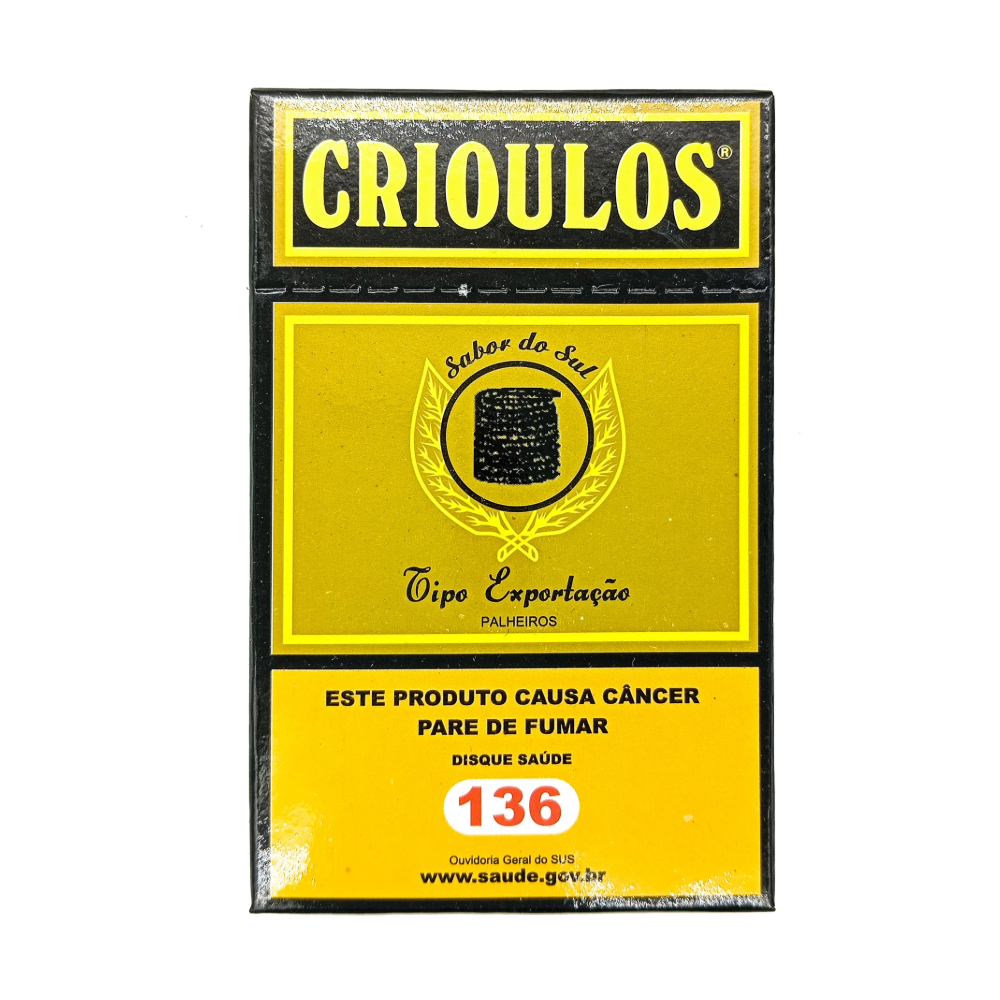 Cigarro De Palha Crioulos Palheiro 10Cm Caixa Maço 14Un
