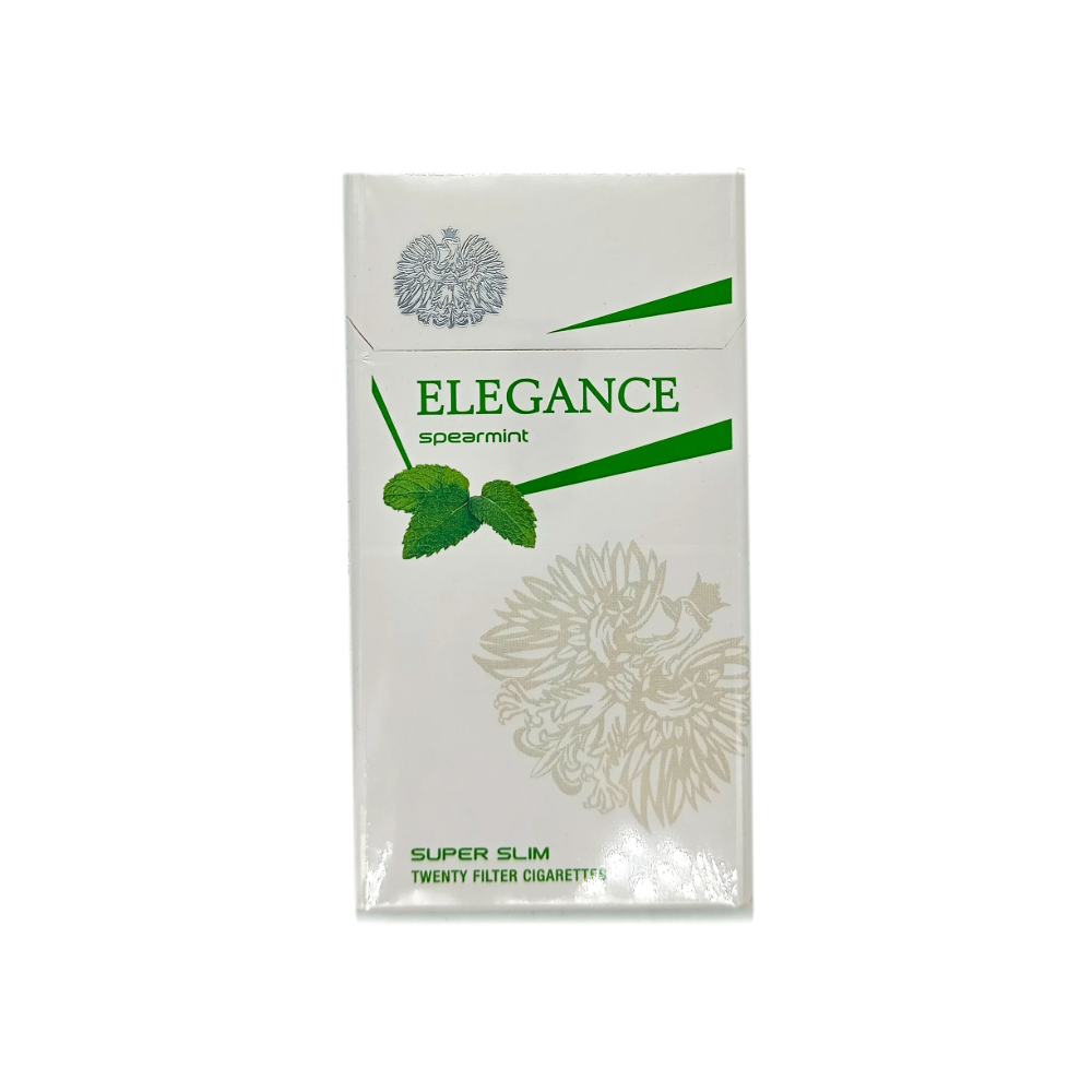 Cigarro Extra Fino Elegance Cigarettes Slim 20Un Hortelã