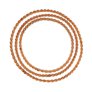 Conjunto Jogo De Ibo Torcido Cobre Kit 3 Idé Para Pescoço