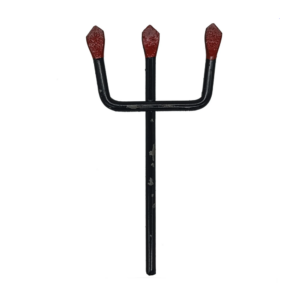 Garfo Tridente Preto Exú Ativo 9Cm Ferro Ferragem