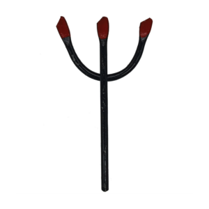 Garfo Tridente Preto Pombogira Receptivo 9Cm Ferro Ferragem