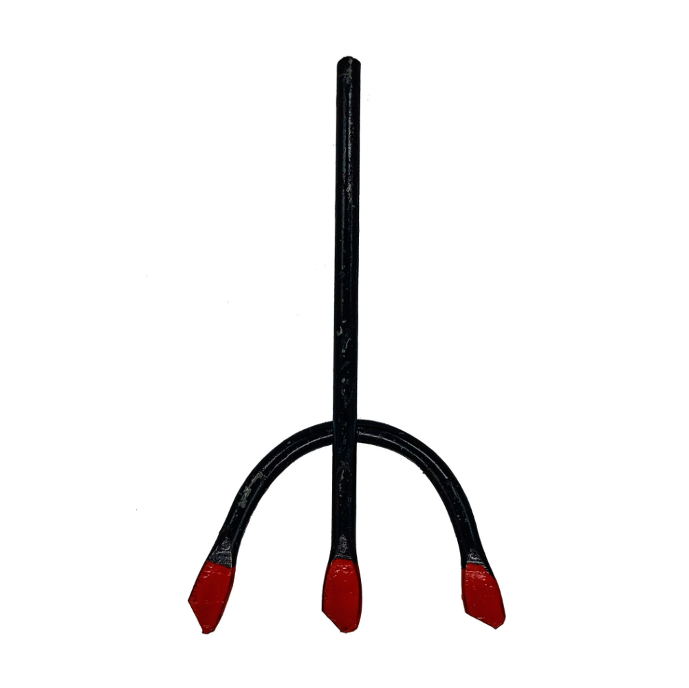 Garfo Tridente Preto Pombogira Receptivo 9Cm Ferro Ferragem - Imagem 2