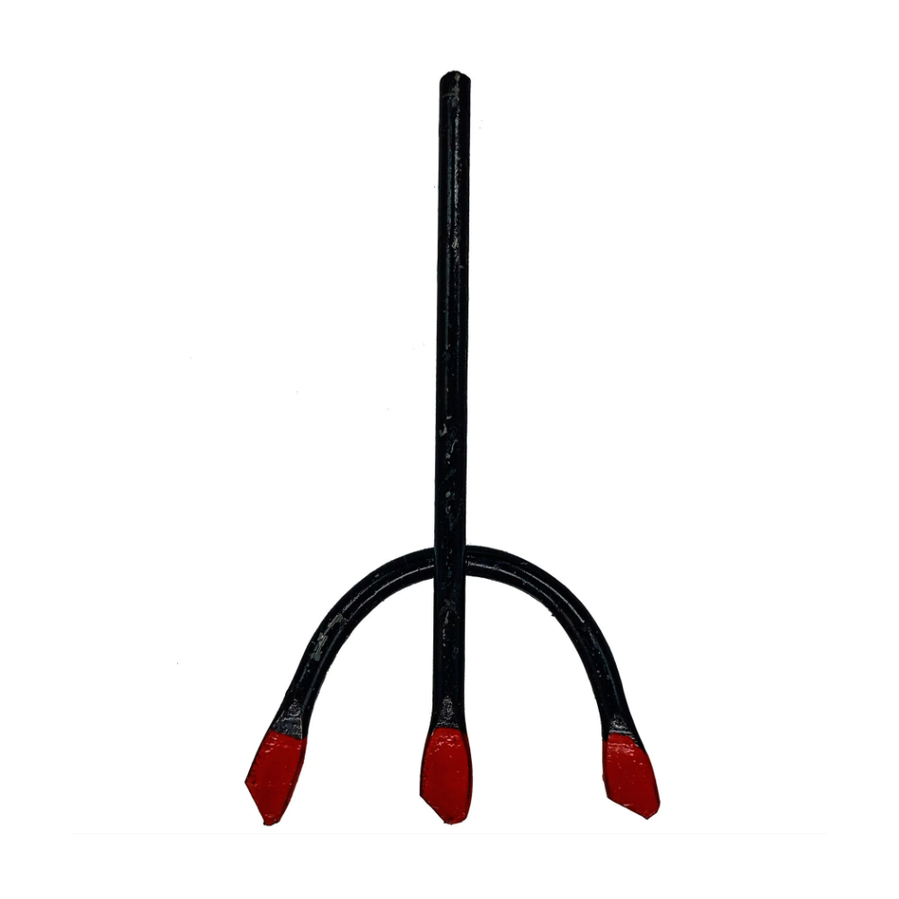 Garfo Tridente Preto Pombogira Receptivo 9Cm Ferro Ferragem - Imagem 2