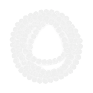 Guia Cristal De Vidro 8MM Branco