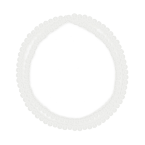 Guia De Porcelana Bolinha Jablonex Branco
