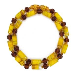 Guia Em Firmas De Murano Candomblé Amarelo/Dourado M1
