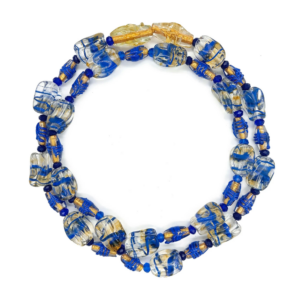 Guia Em Firmas De Murano Candomblé Dourado/Incolor M3
