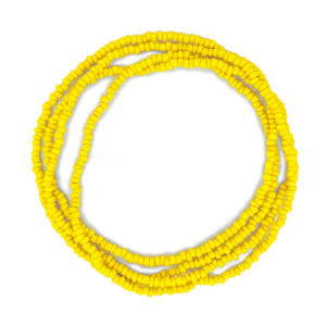 Guia Missanga Amarelo Miçanga Leitosa (45CM)