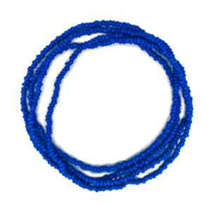 Guia Missanga Azul Marinho Miçanga Leitosa (60CM)