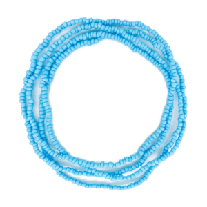 Guia Missanga Azul Miçanga Leitosa (45CM)