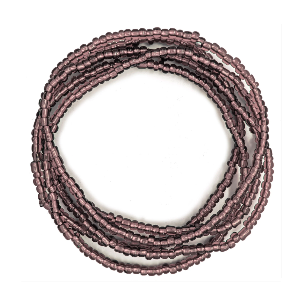 Guia Missanga Roxo Miçanga Transparente (60CM)