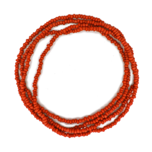 Guia Missanga Vermelho Miçanga Leitosa (45CM)