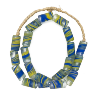Guia Monjolo Em Firmas De Murano Candomblé Azul/Incolor M4