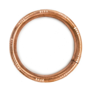 Idé Riscado Grande Argola Arco De Metal Pulseira Cobre