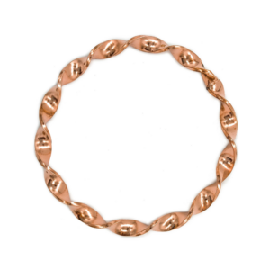 Idé Torcido Grande Argola Arco De Metal Pulseira Cobre