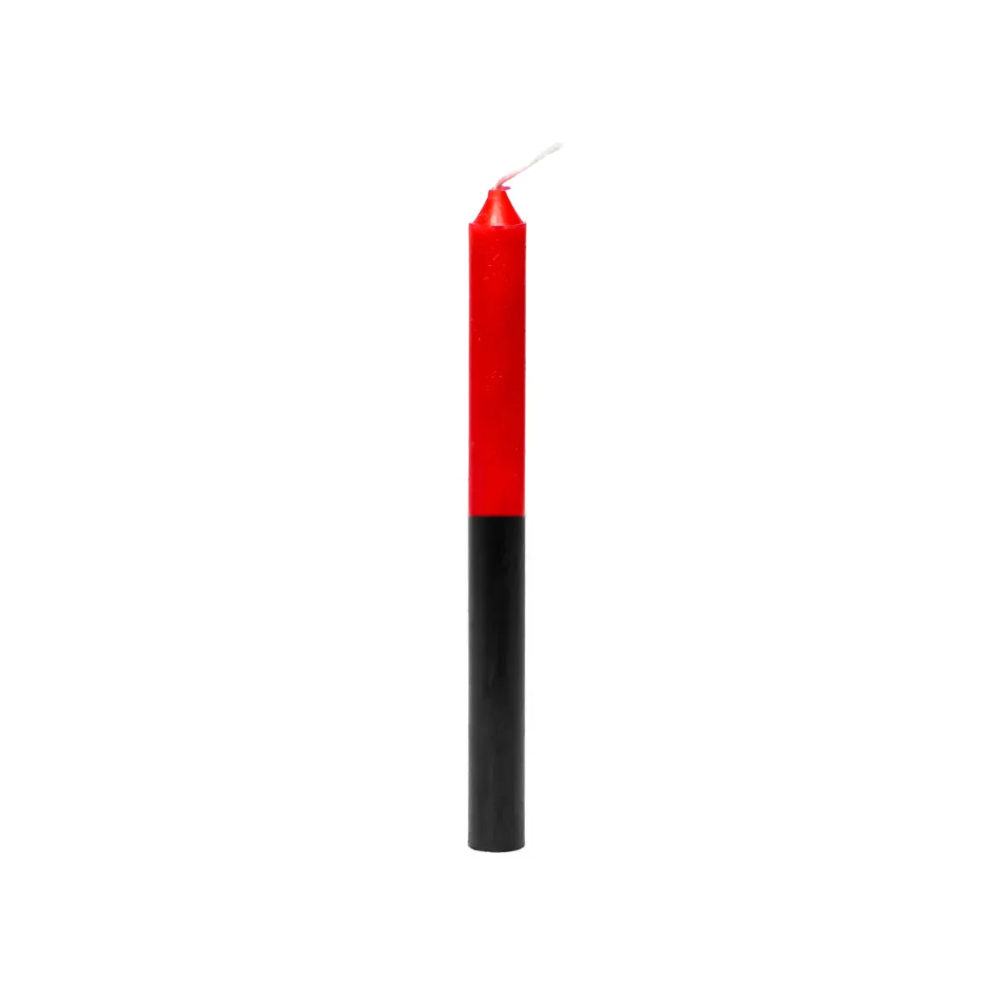 KIT 28 Velas Palito De Parafina 1Kg Vermelho/Preto - Imagem 2