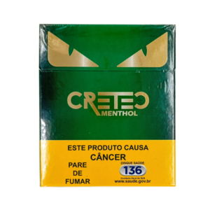 Maço Cigarro Cretec 20Un Verde Black Menta