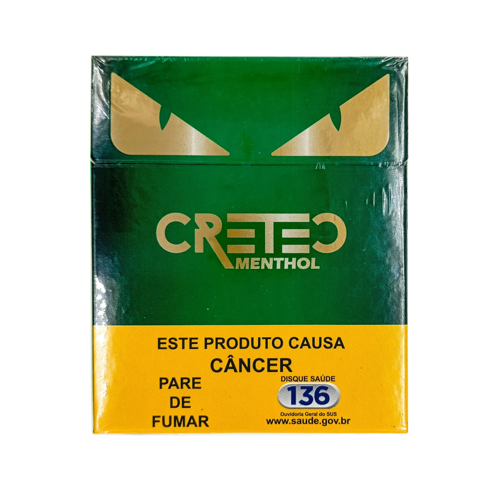 Maço Cigarro Cretec 20Un Verde Black Menta