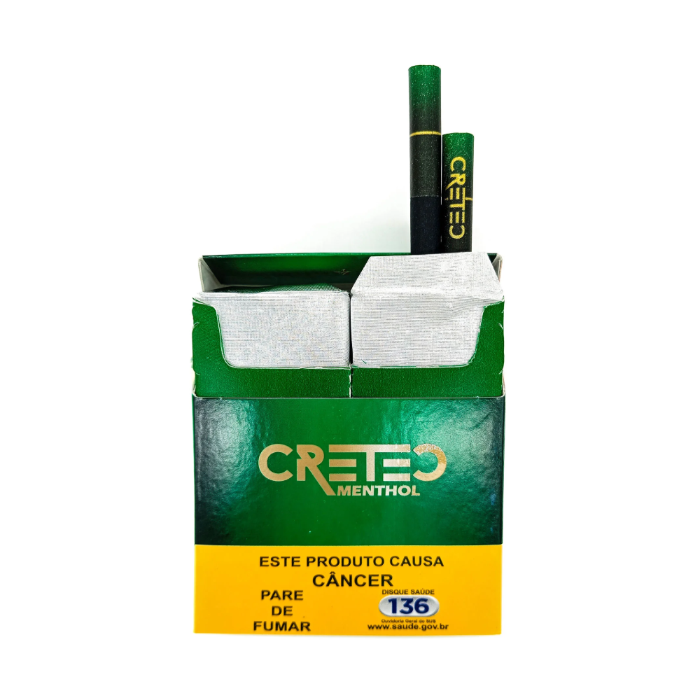 Maço Cigarro Cretec 20Un Verde Black Menta - Imagem 2