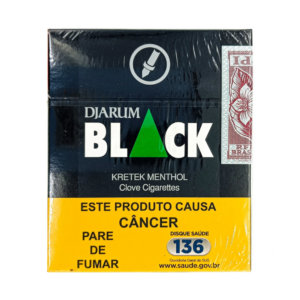 Maço Cigarro Djarum Black Verde Menta 20Un