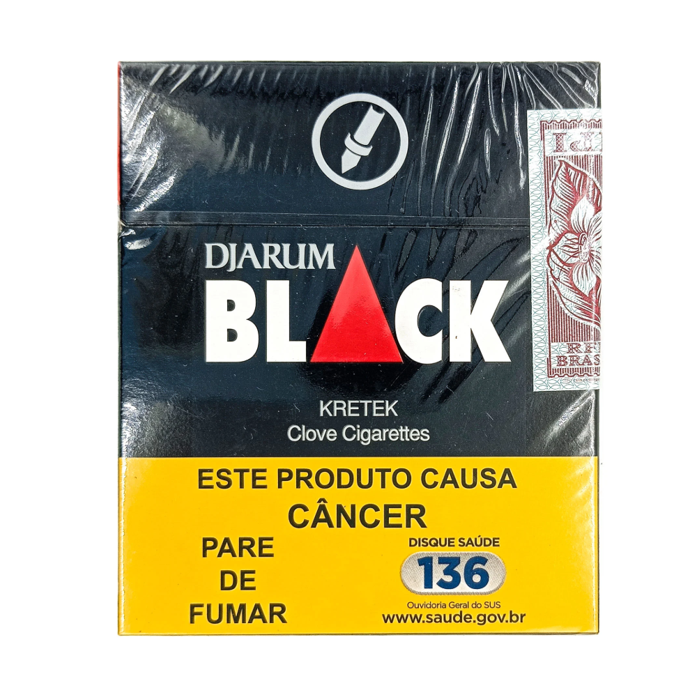 Maço Cigarro Djarum Black Vermelho Cravo 20Un