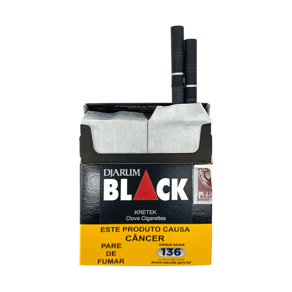 Maço Cigarro Djarum Black Vermelho Cravo 20Un - Imagem 2