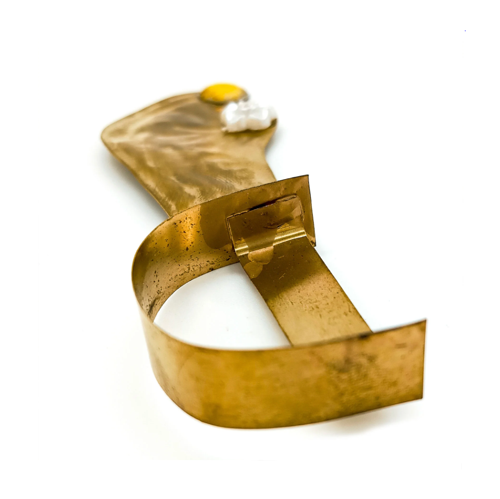 Mini Adaga Espada Alforge P/ Assentamento Oxum Dourado - Imagem 2
