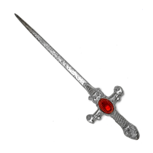 Mini Espada Punhal Dourado Cigano Longo C/ Cristal P/ Assentamento (cópia)