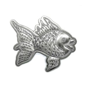 Mini Peixe Prata De Metal Ferramenta P/ Assentamento Iemanja
