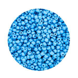 Pacote 100G Conta De Missanga Leitosa Azul